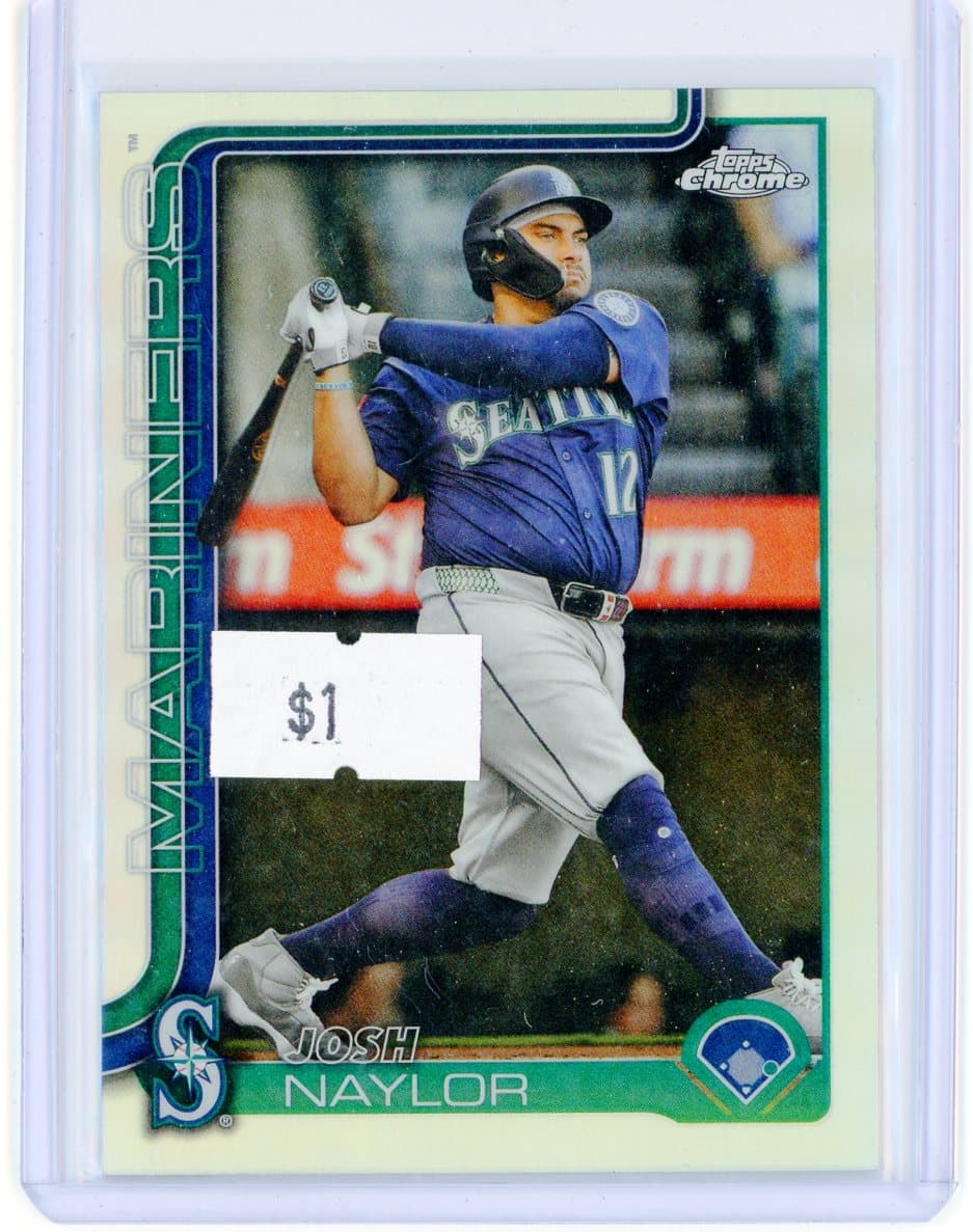 2025 Topps Chrome Josh Naylor Refractor — front