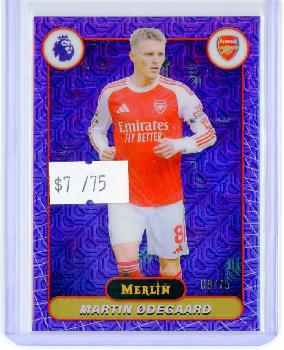 Martin Ødegaard - Arsenal - Serial #/75 — front