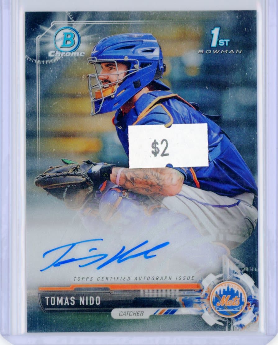Tomas Nido - New York Mets - Autograph — front