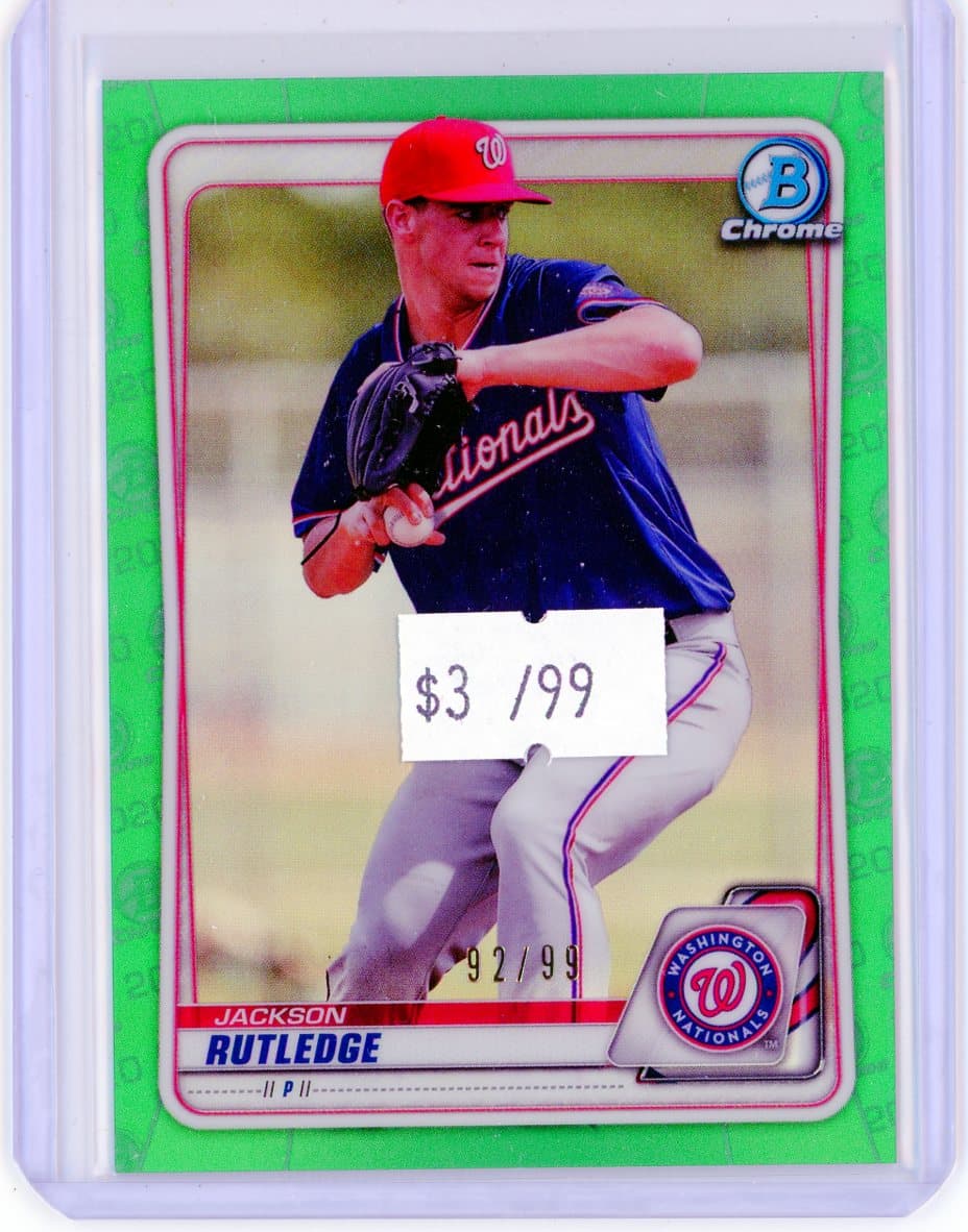 Jackson Rutledge - Washington Nationals - Serial #/99 — front