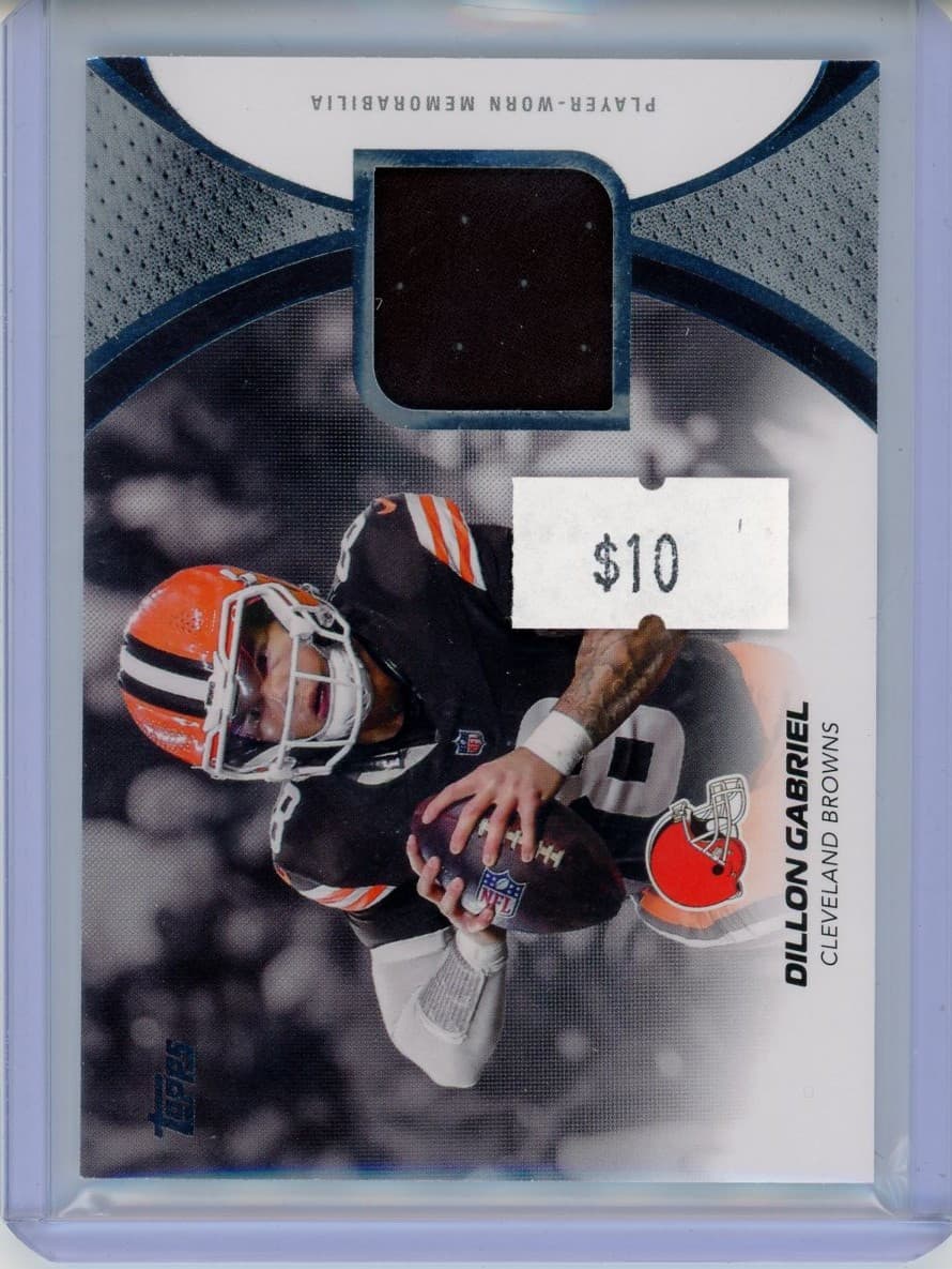 2026 Topps Flagship Dillon Gabriel NFL Material Card Patch — front