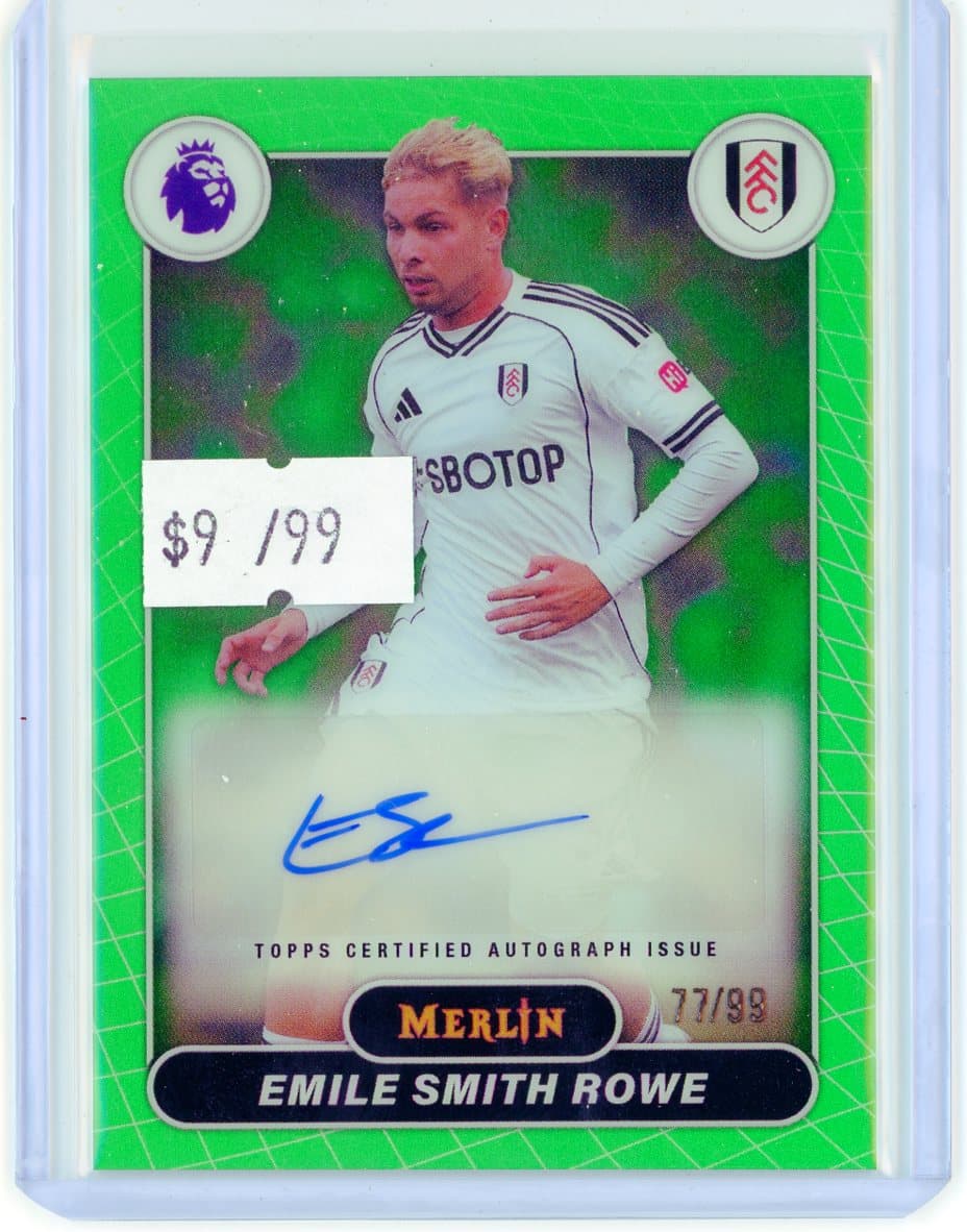Emile Smith Rowe - Fulham - Autograph - Serial #/99 — front