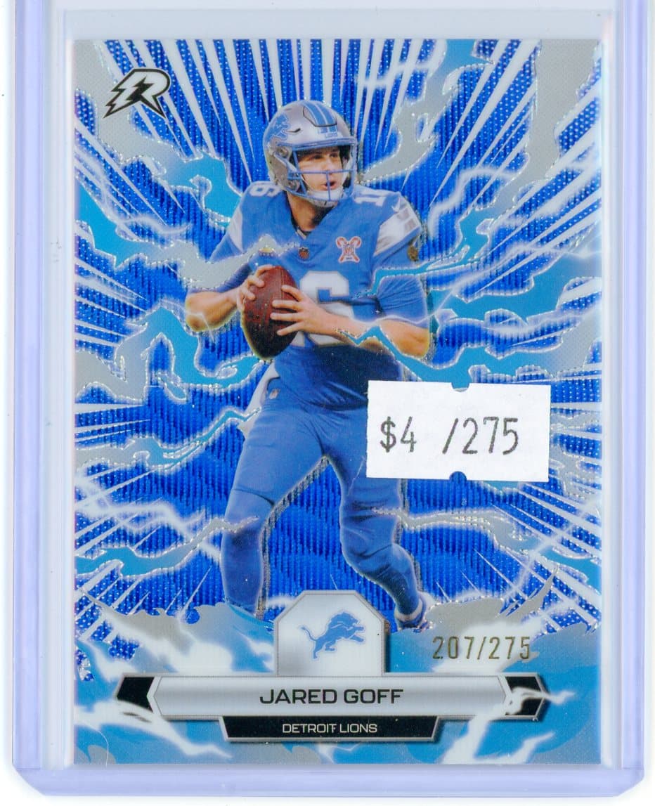 Jared Goff - Detroit Lions - Serial #/275 — front