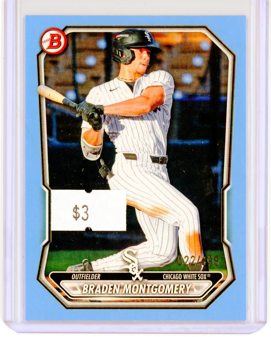 Braden Montgomery - Chicago White Sox - Serial #/499 — front