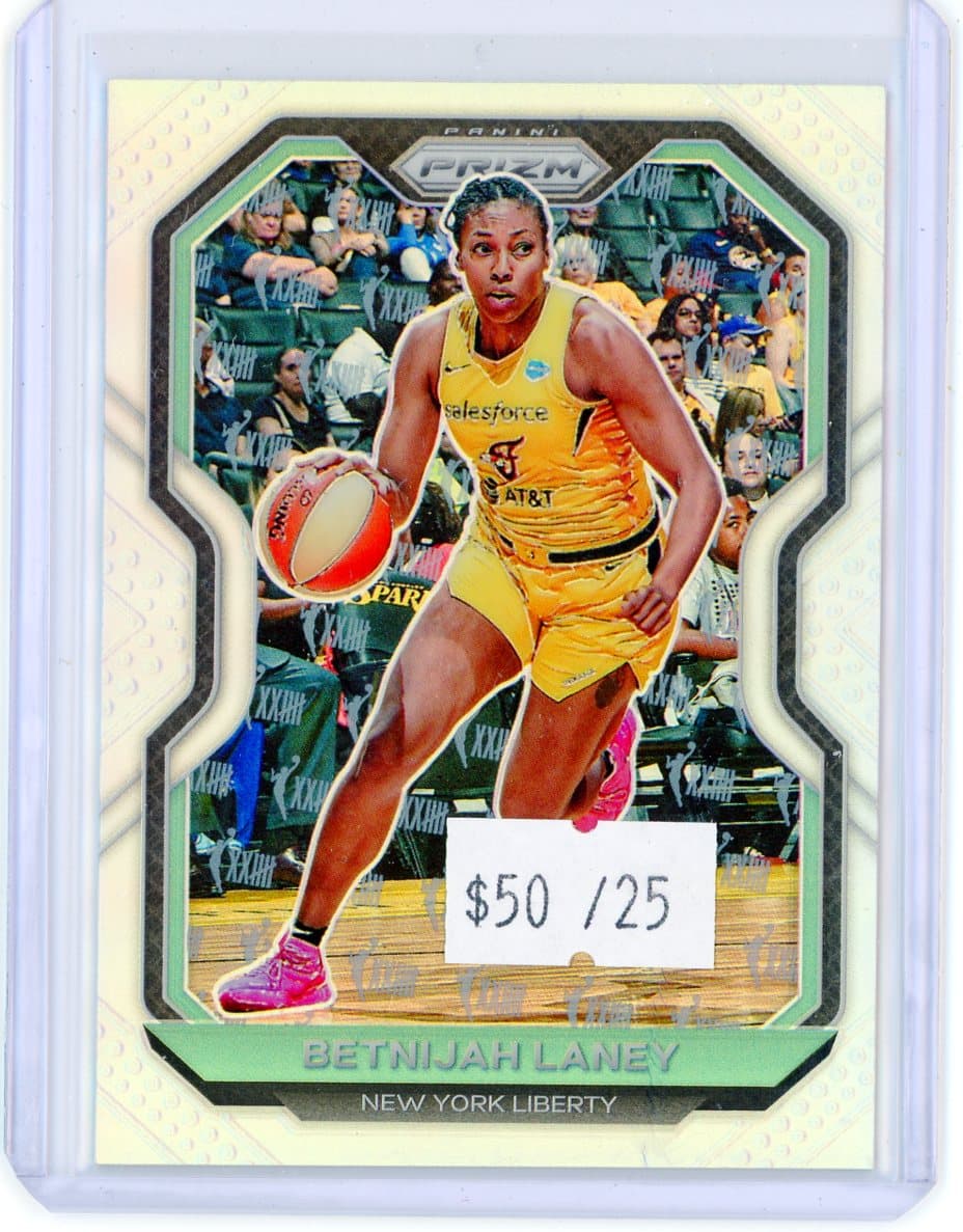 2021 Panini Prizm Betnijah Laney 25th Anniversary #/25 — front