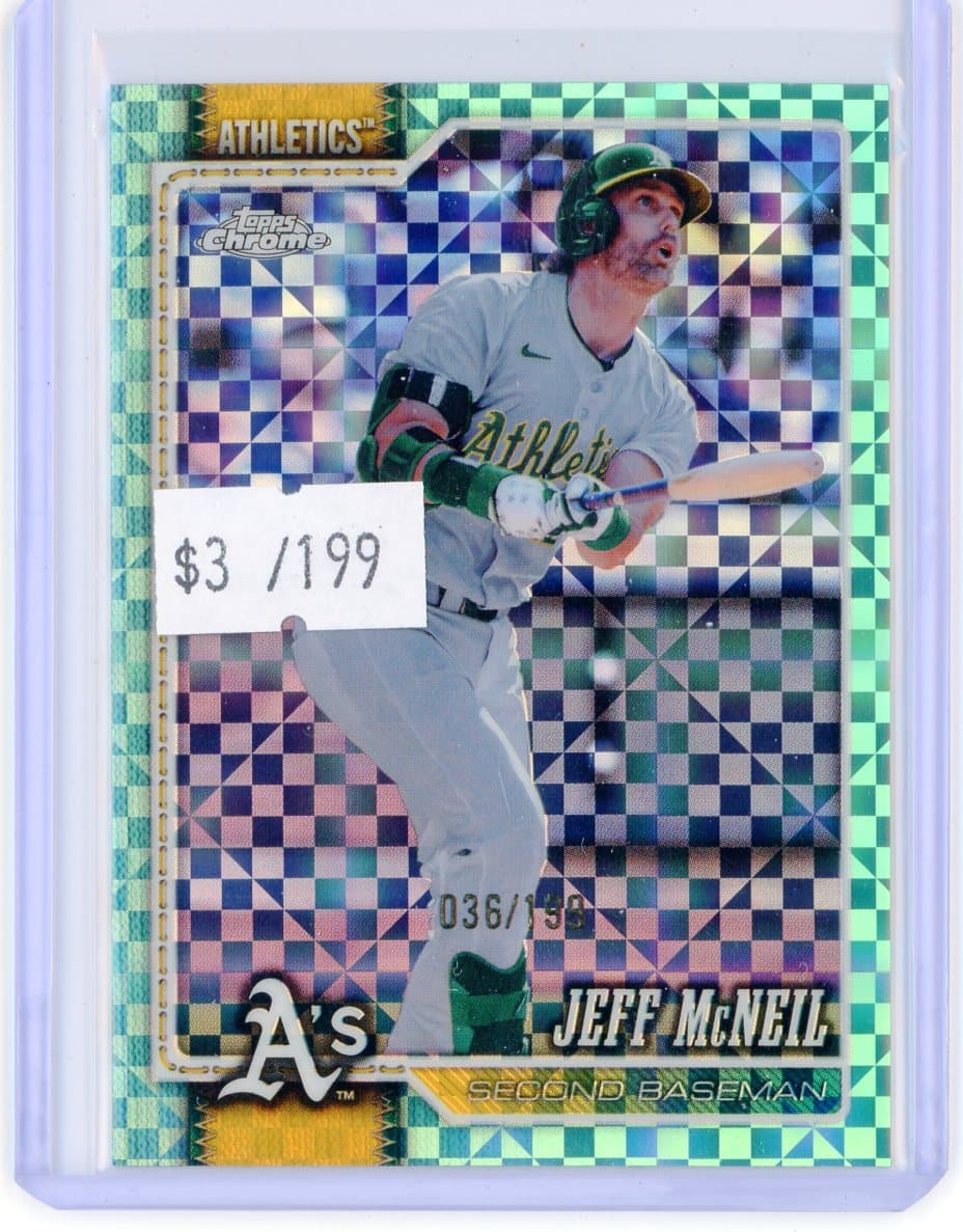 Jeff McNeil - Athletics - Serial #/199 — front