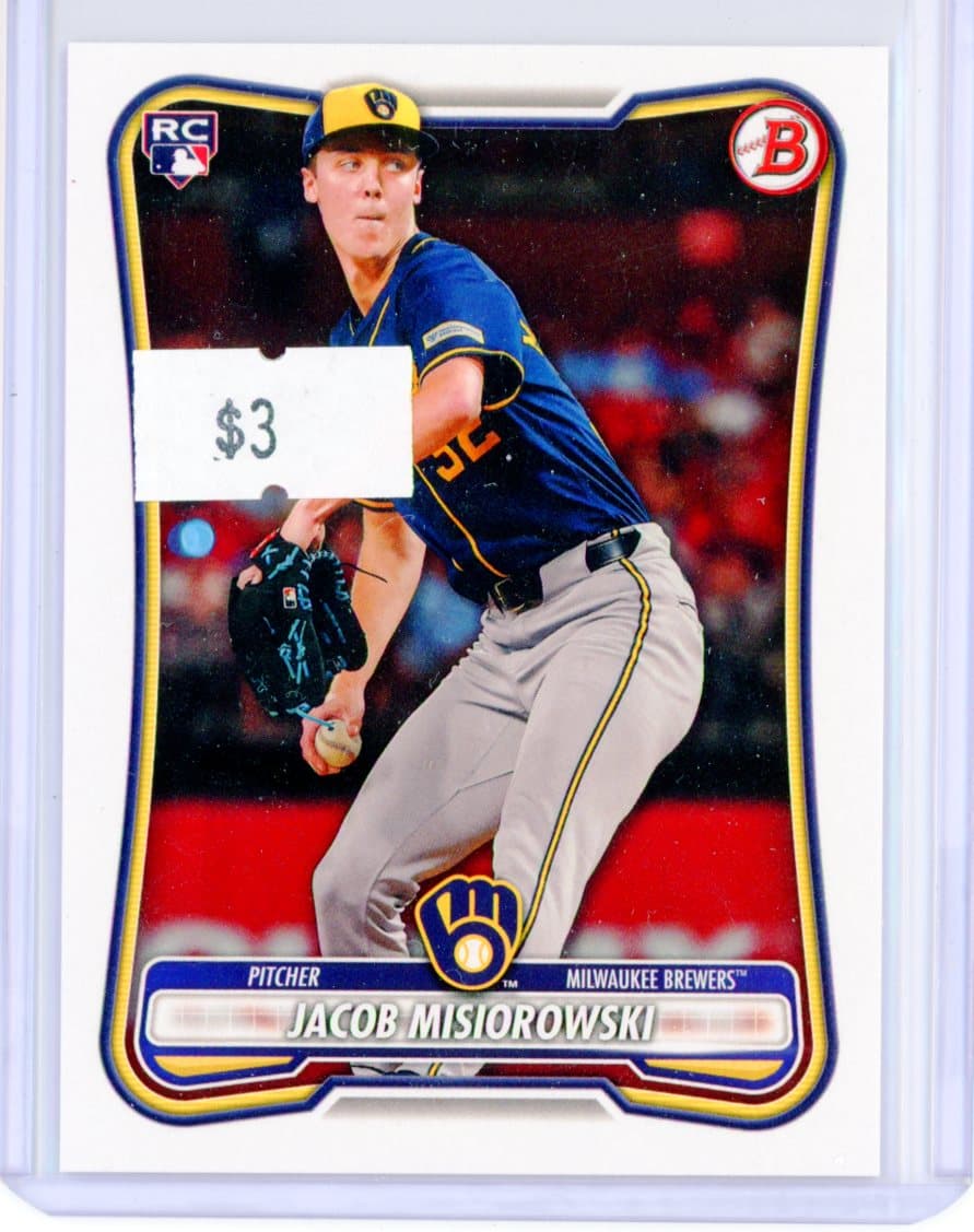 Jacob Misiorowski - Milwaukee Brewers - RC — front