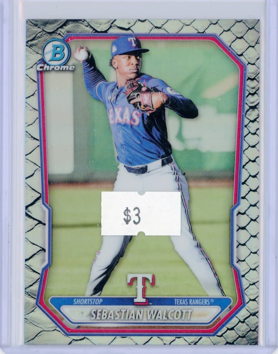 Sebastian Walcott - Texas Rangers - Parallel — front