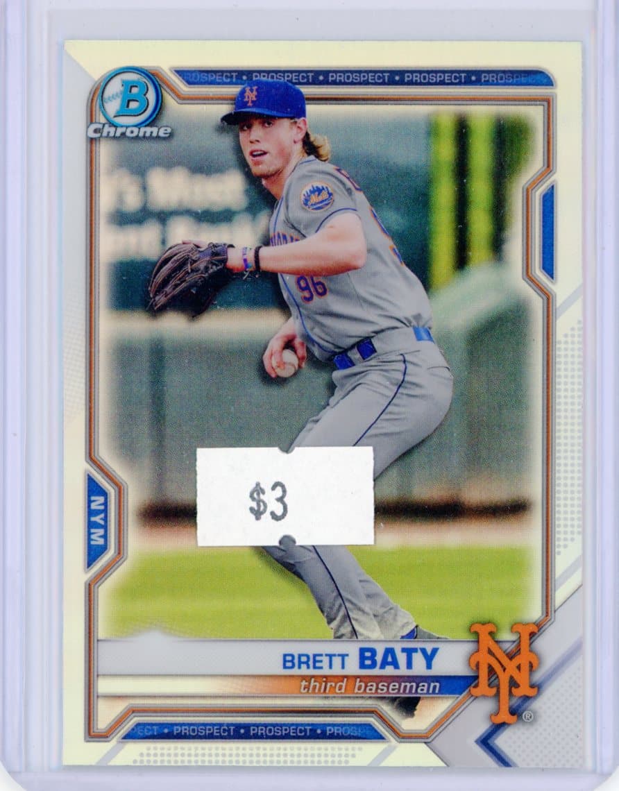Brett Baty - New York Mets - Parallel — front
