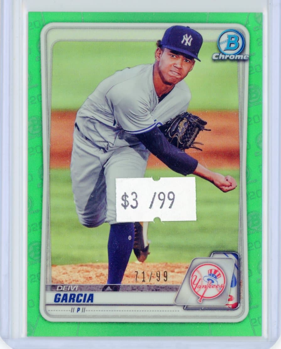 Deivi Garcia - New York Yankees - Parallel #/99 — front