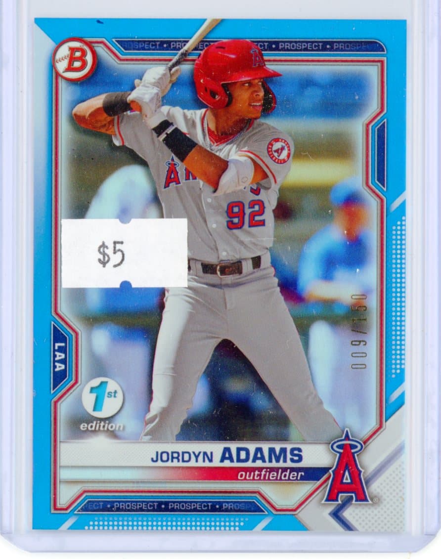Jordyn Adams - Los Angeles Angels - Parallel #/150 — front