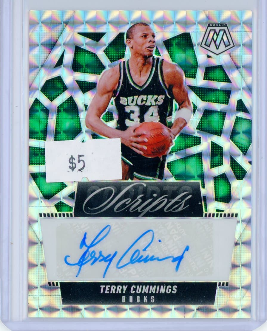Terry Cummings - Milwaukee Bucks - Autograph