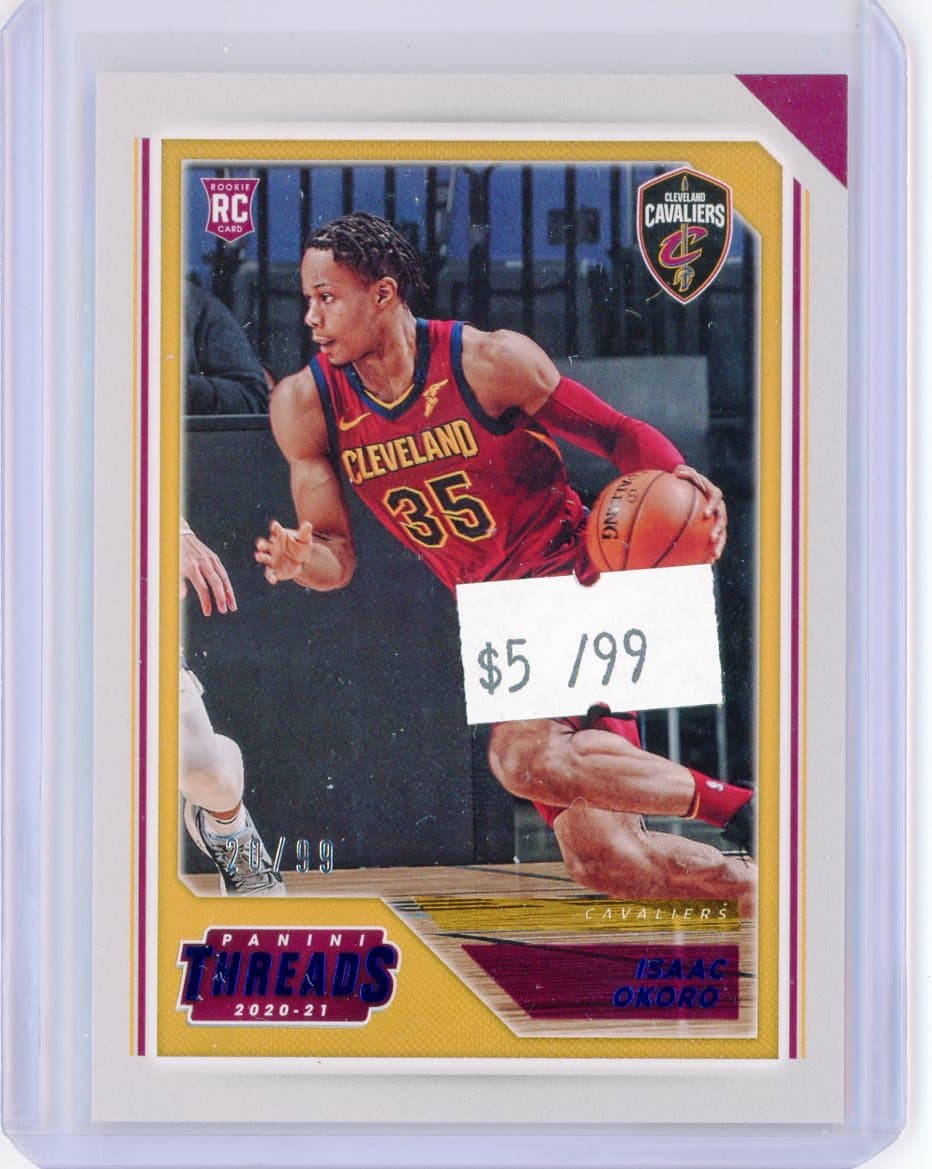 Isaac Okoro - Cleveland Cavaliers - RC - Serial #/99 — front
