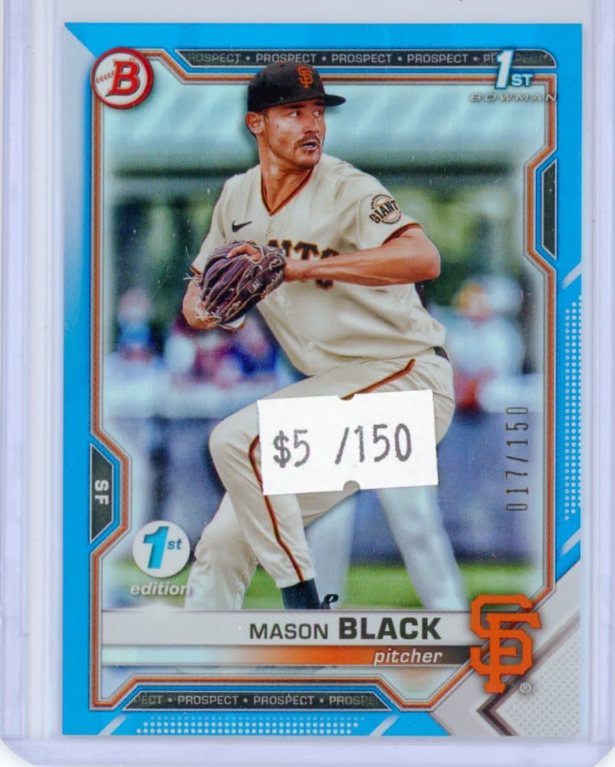 Mason Black - San Francisco Giants - Parallel #/150 — front