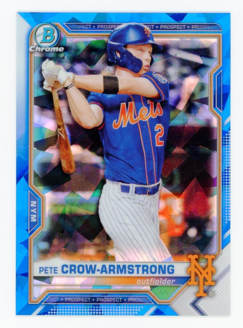 2021 Bowman Chrome Sapphire Pete Crow-Armstrong Prospect — front