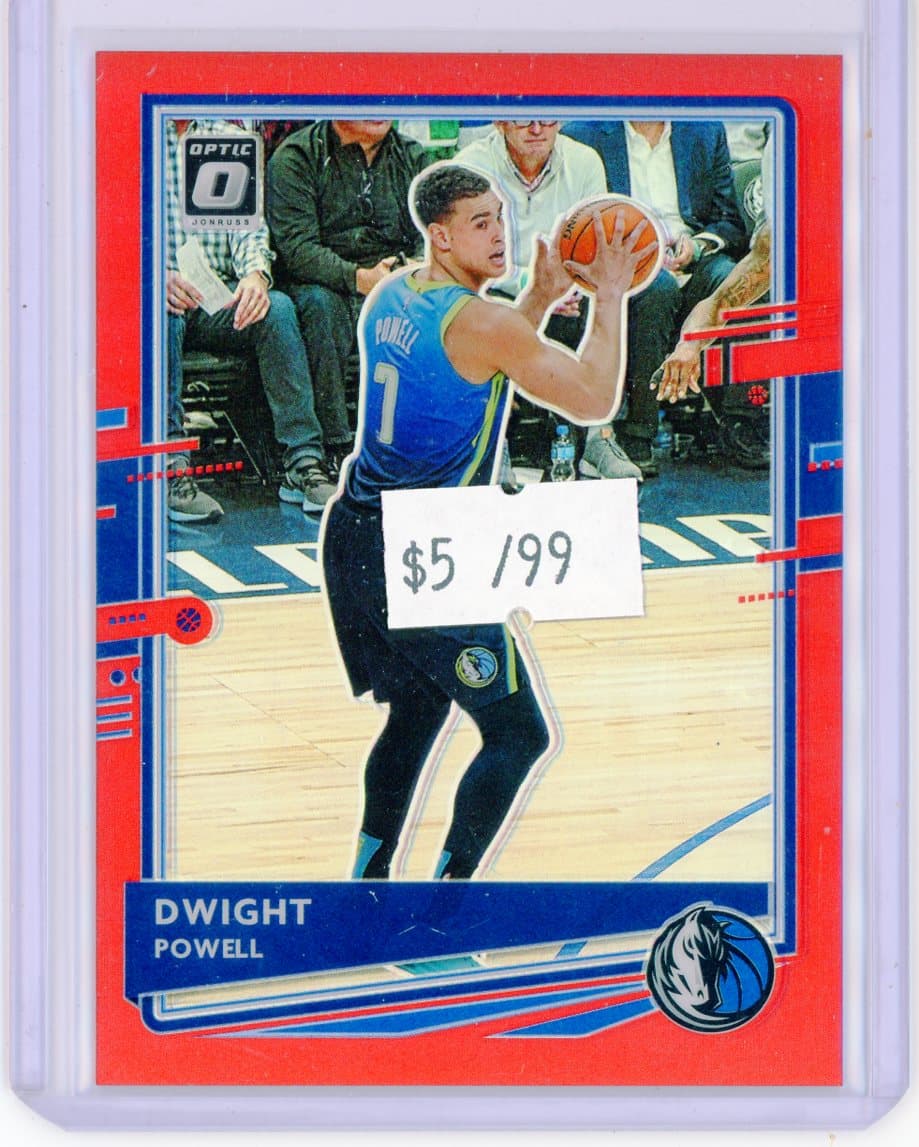 Dwight Powell - Dallas Mavericks - Serial #/99 — front