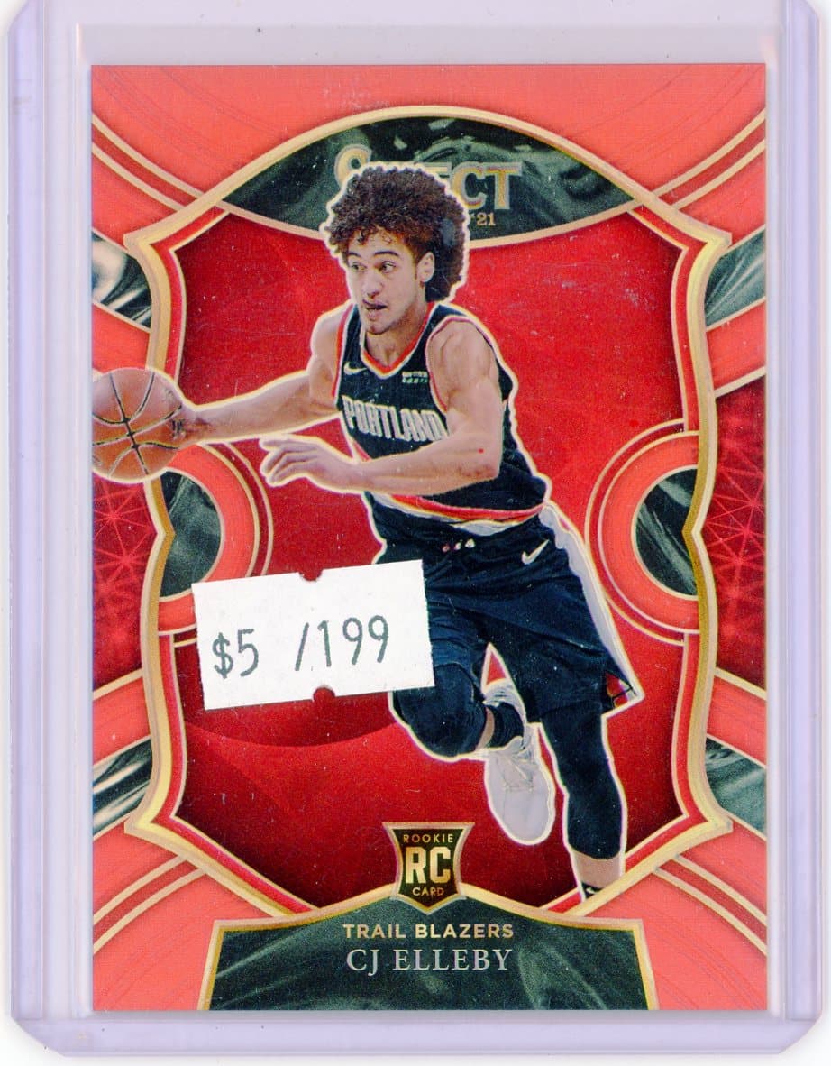 CJ Elleby - Portland Trail Blazers - RC - Serial #/199 — front