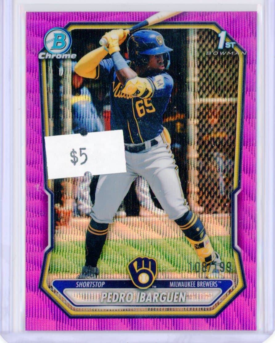 Pedro Ibarguen - Milwaukee Brewers - Parallel #/99 — front