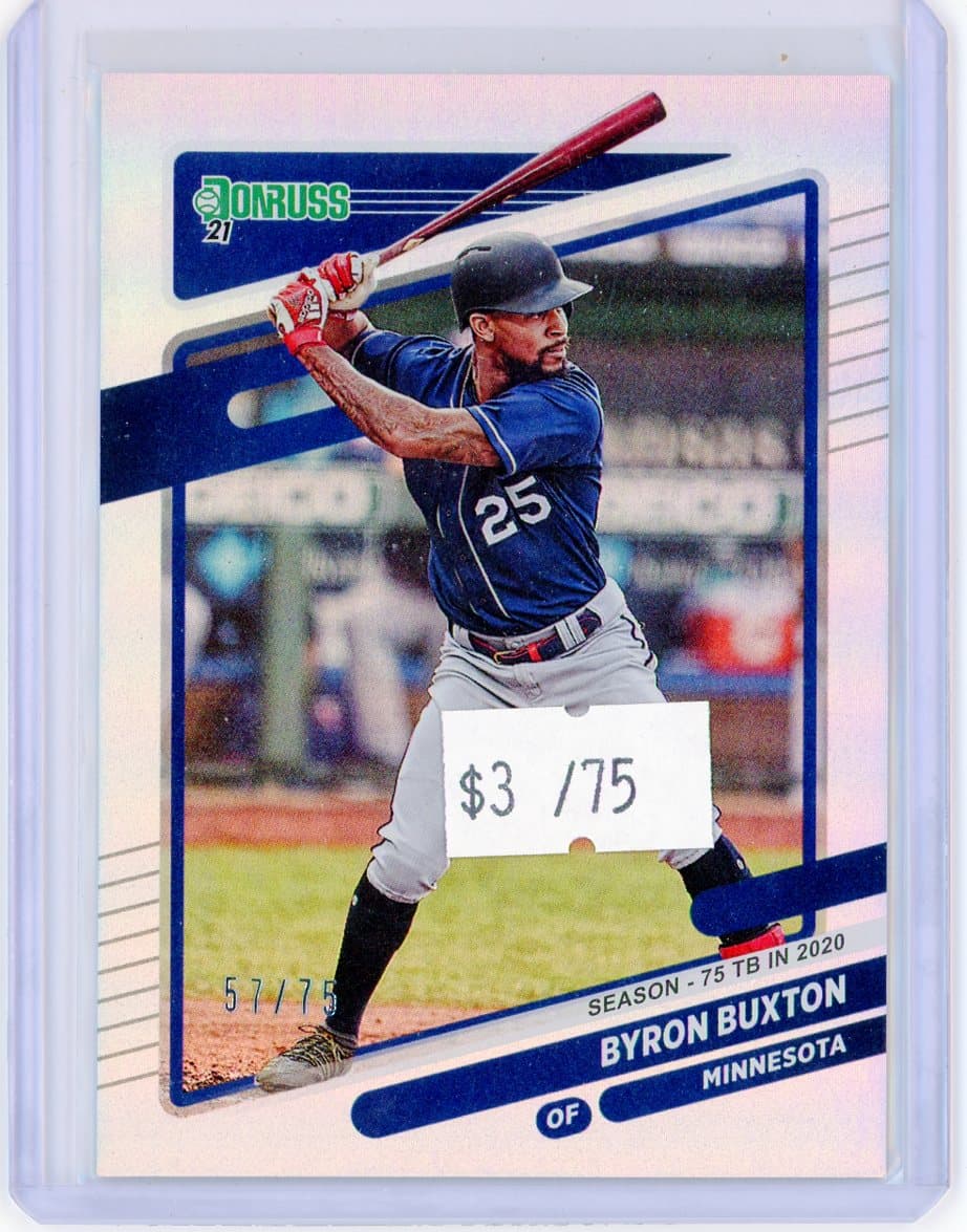 Byron Buxton - Minnesota Twins - Serial #/75 — front