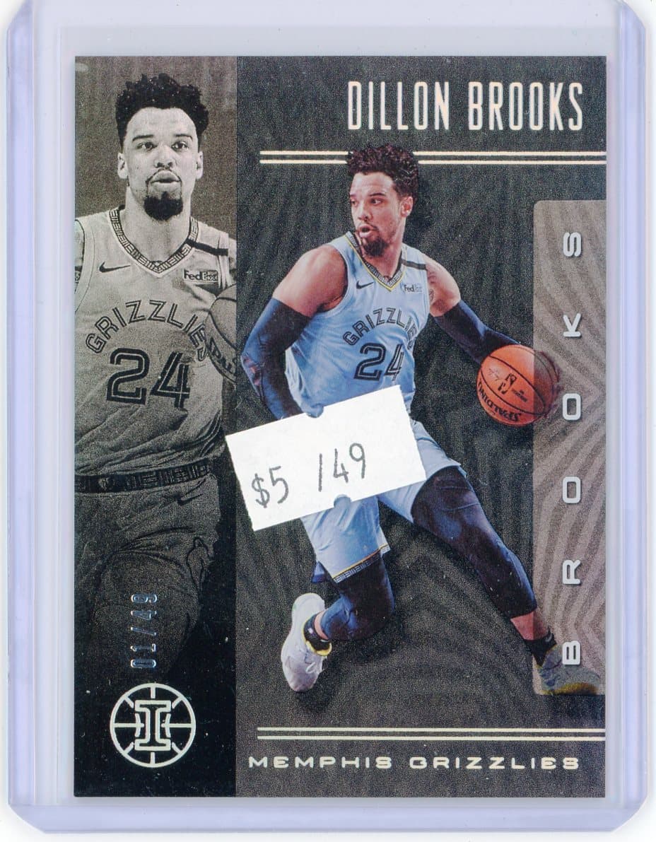 Dillon Brooks - Memphis Grizzlies - Serial #/49 — front