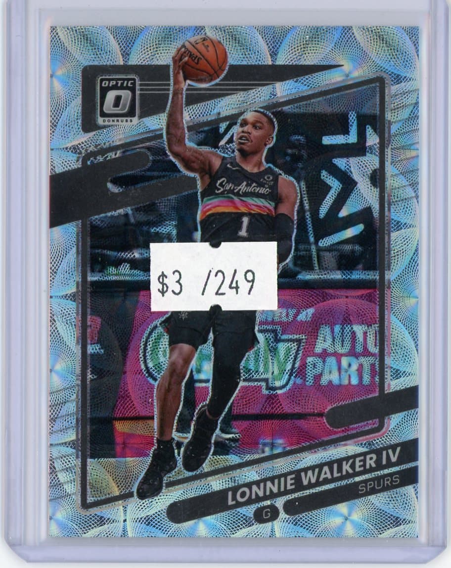 Lonnie Walker IV - San Antonio Spurs #/249 — front