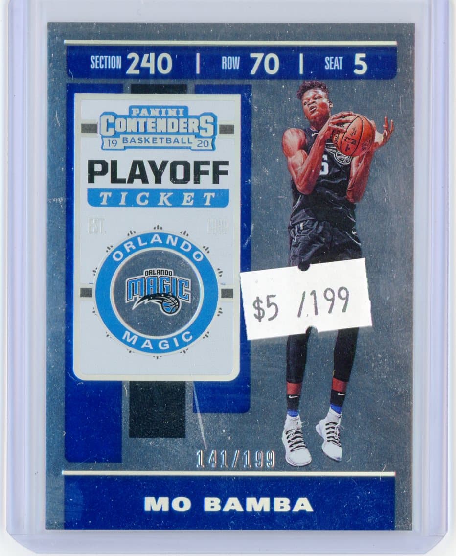 Mo Bamba - Orlando Magic - Serial #/199 — front