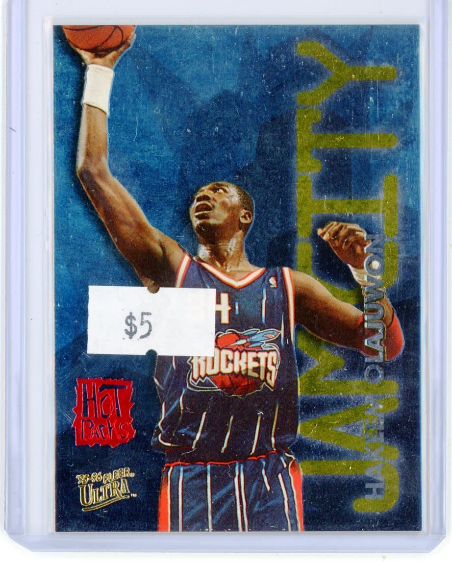 1996-97 Fleer '95-96 Fleer Ultra Hakeem Olajuwon Hot Path — front