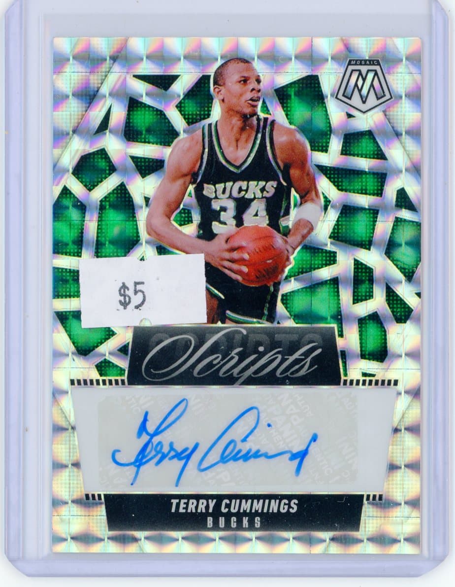 Terry Cummings - Milwaukee Bucks - Autograph — front