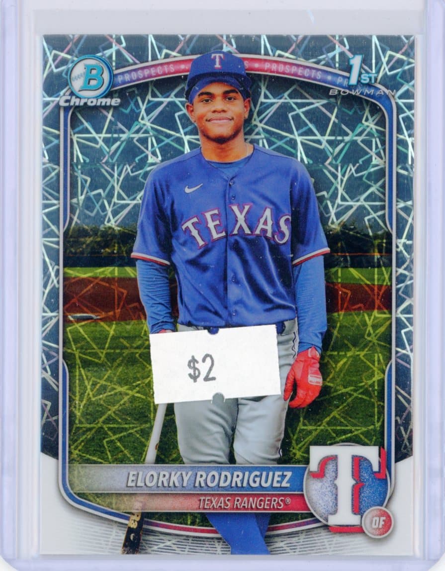 Elorky Rodriguez - Texas Rangers - Parallel — front