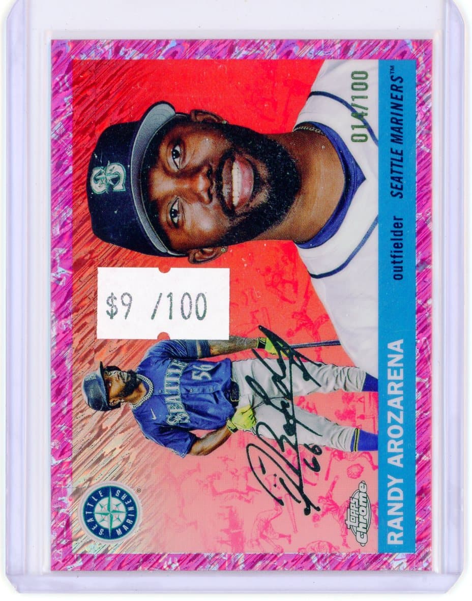 Randy Arozarena - Seattle Mariners - Autograph - Serial #/100 — front