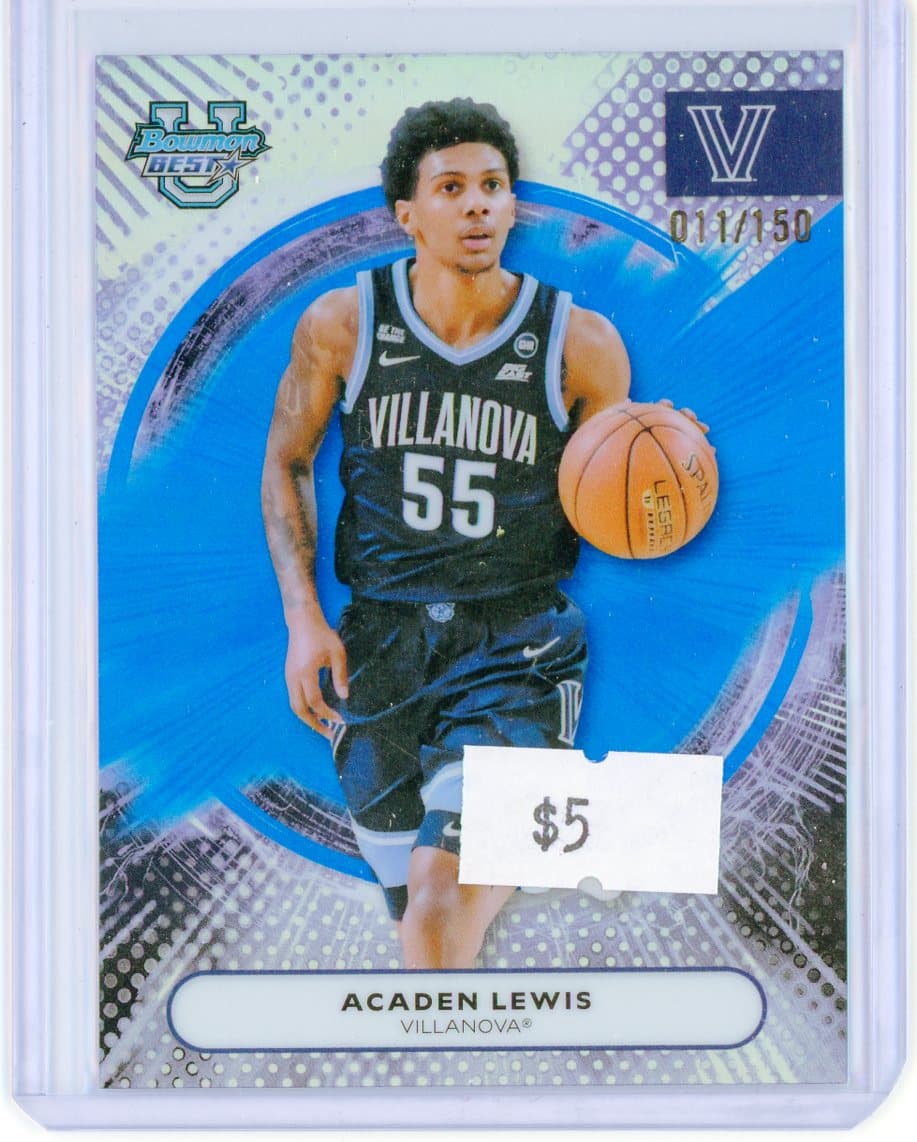 Acaden Lewis - Villanova Wildcats - Serial #/150 — front