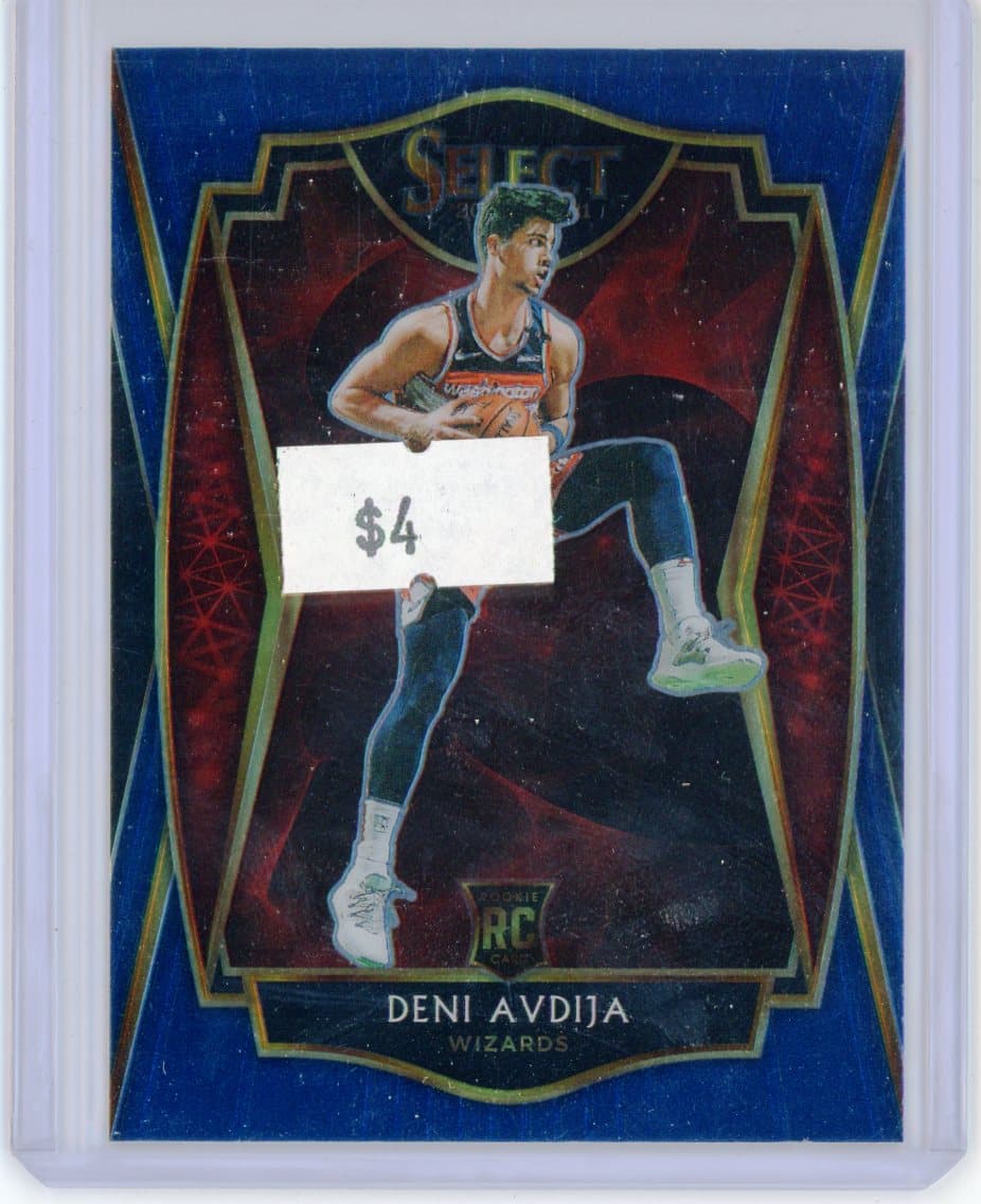 2021-22 Panini Select Deni Avdija Premier Level Rookie Blue — front